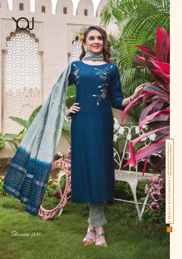 Wanna Blossome vol 3 Nylon Designer Exclusive Readymade Suit